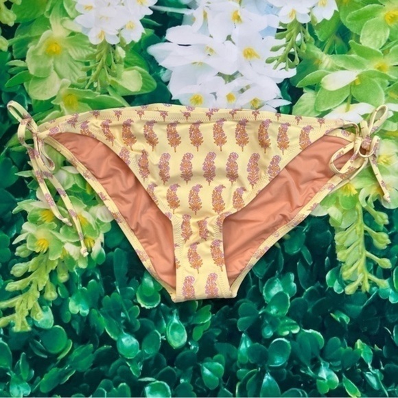 SZ Blockprints X J. Crew Phool Block Print String Bikini Bottoms Size XXL NWT - Picture 4 of 14